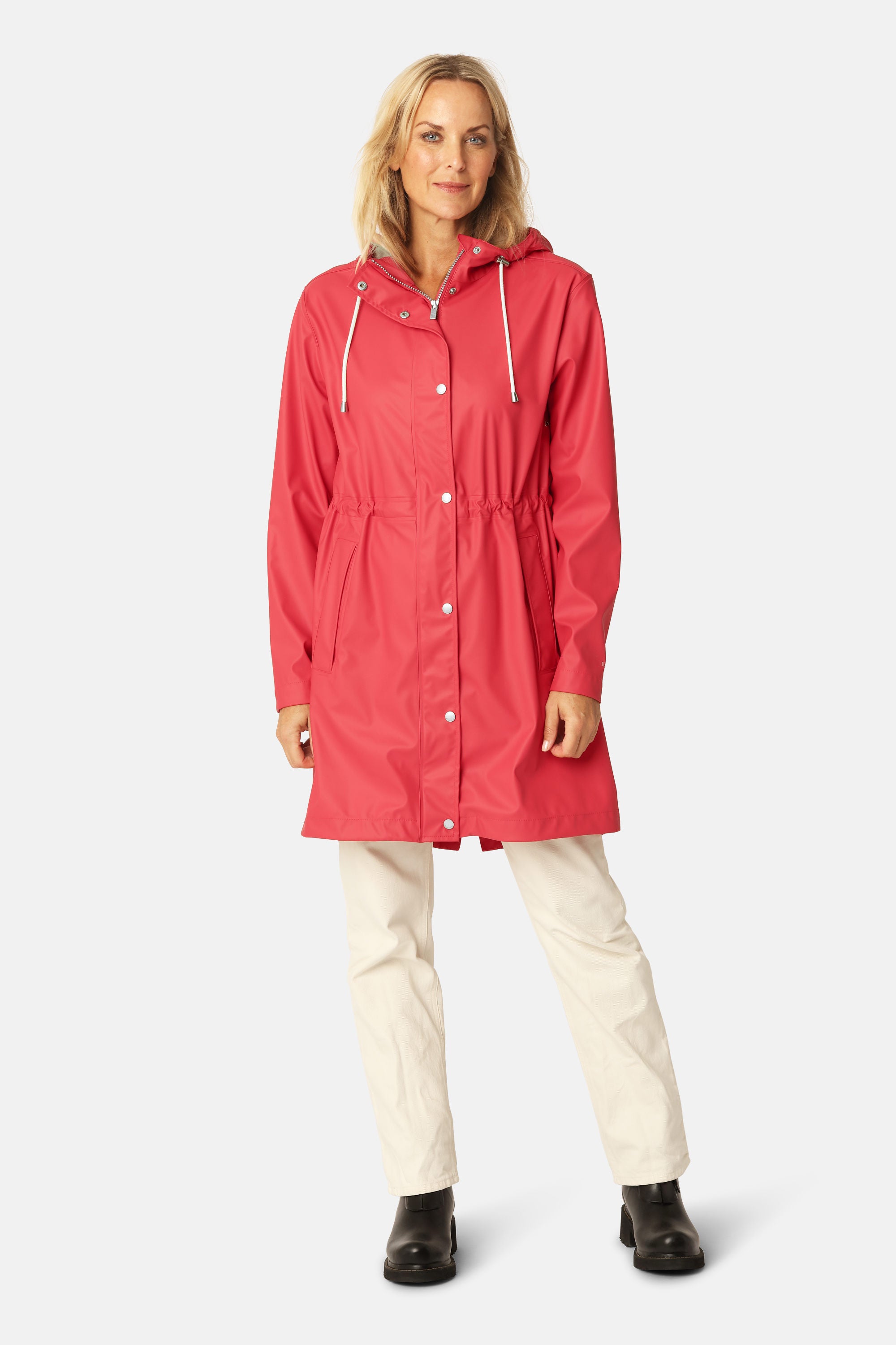 Long Parka Rain Jacket - Baked Apple